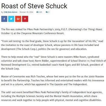 Roast of Steve Schuck
