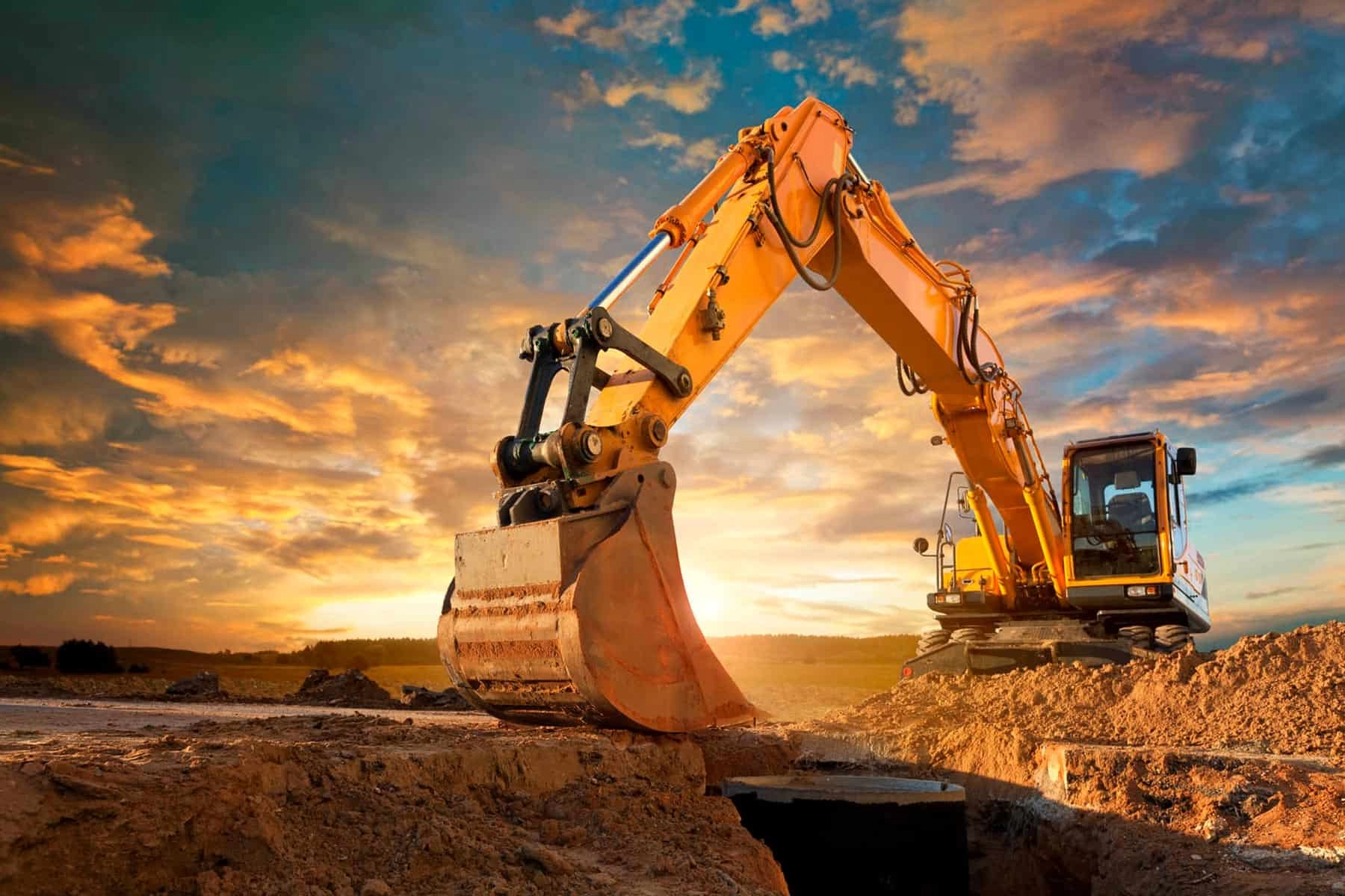 digger on hill